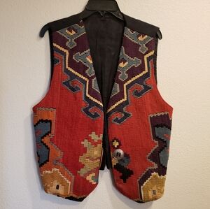 Matt Camron Vintage Wool Blend Western Vest Men's Size Large